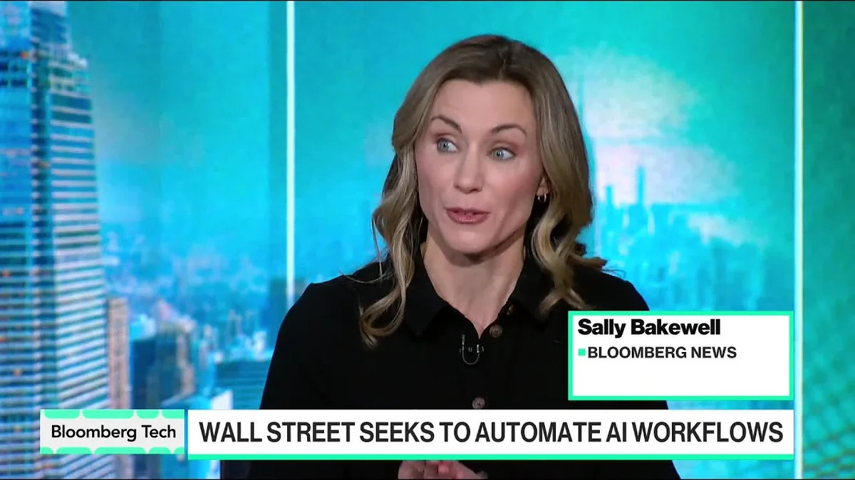 Bloomberg Tech segment on Wall Street seeking to automate AI workflows.