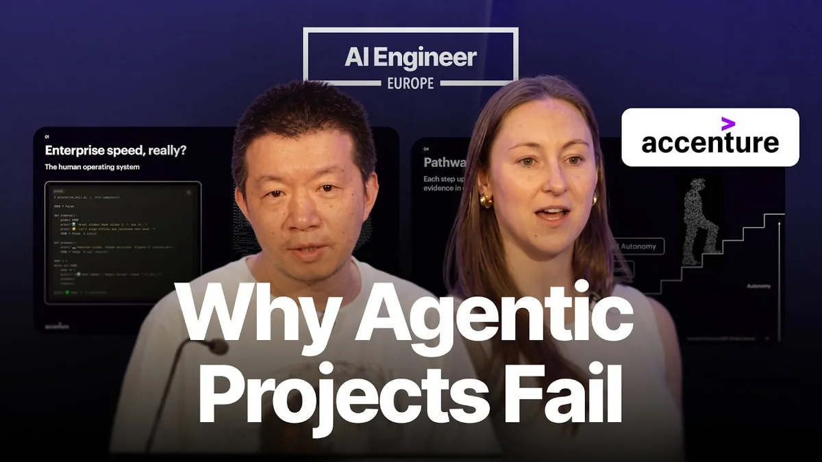Jess Grogan-Avignon and Jack Wang from Accenture present on enterprise agentic AI projects.