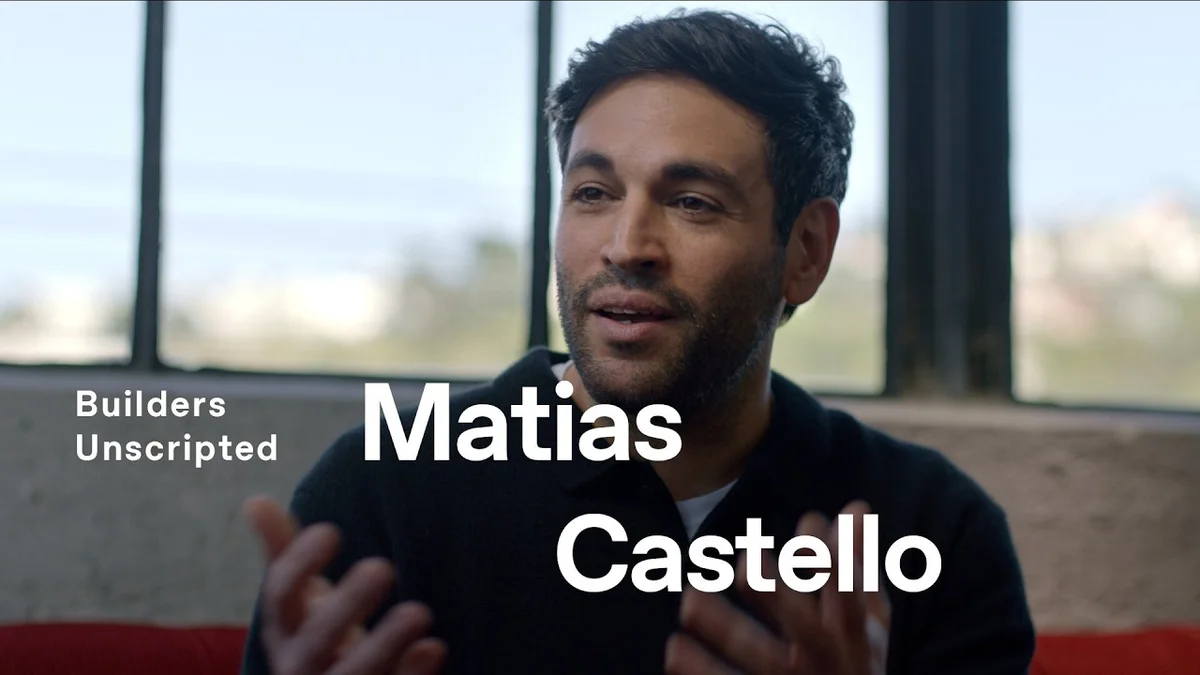 Matias Castello, Product Lead at Alchemy, speaking in a video.