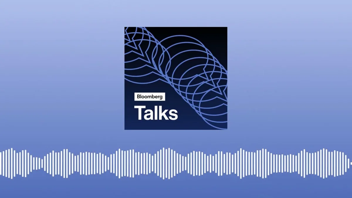 Bloomberg Talks logo with soundwave graphic