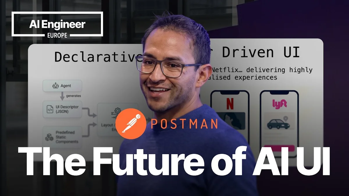 Ruben Casas speaking at an event about Generative UI for MCP Apps