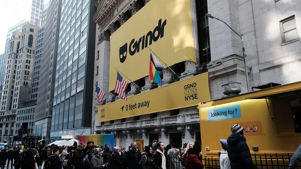 George Arison, CEO of Grindr, speaking during an interview on Bloomberg.