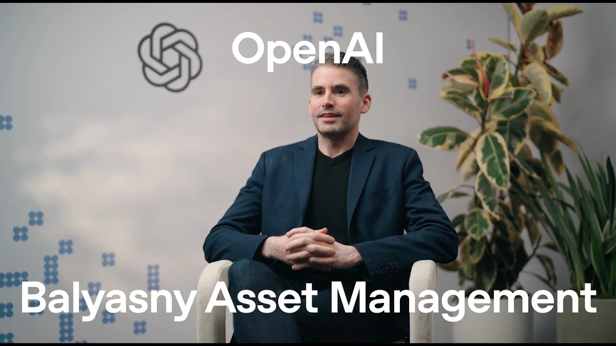 Charlie Flanagan, Chief AI Officer at Balyasny Asset Management, speaking.