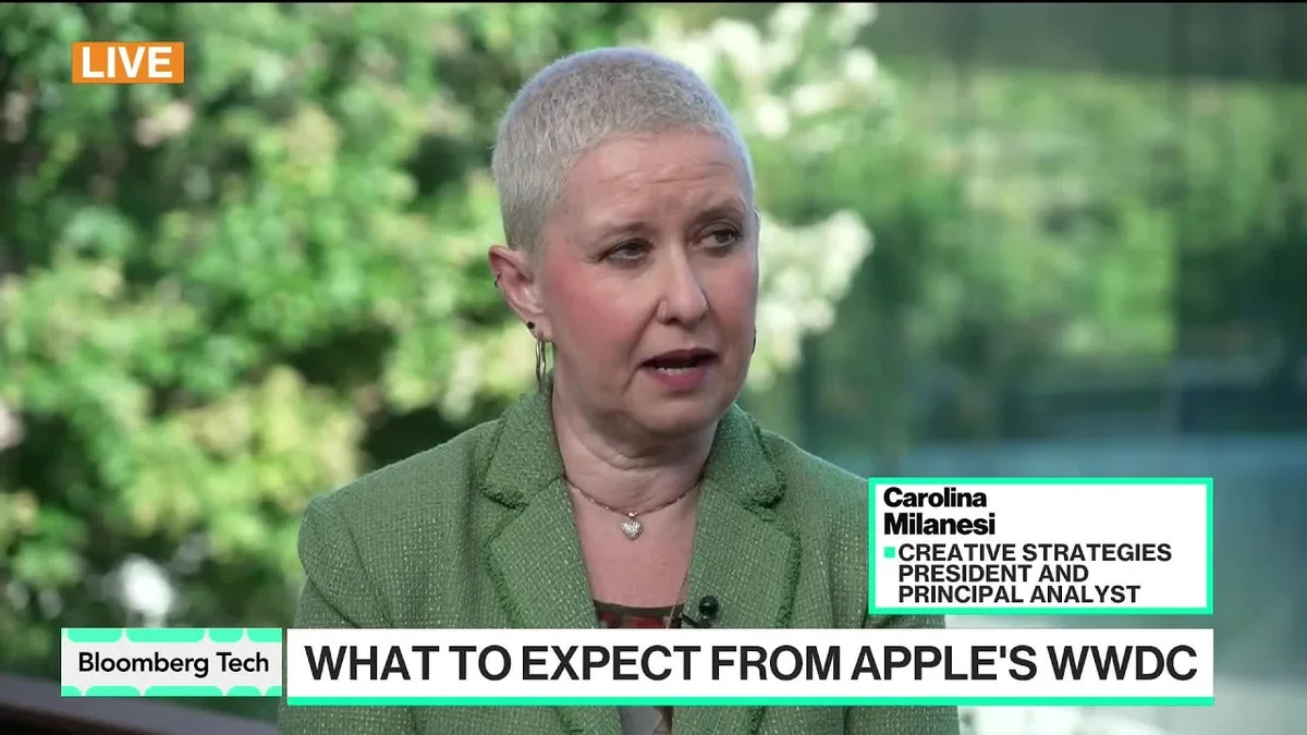 Carolina Milanesi, President and Principal Analyst at Creative Strategies, speaking on Bloomberg Tech.