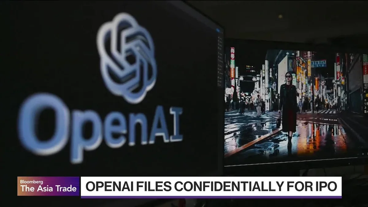 OpenAI logo displayed on a smartphone screen.