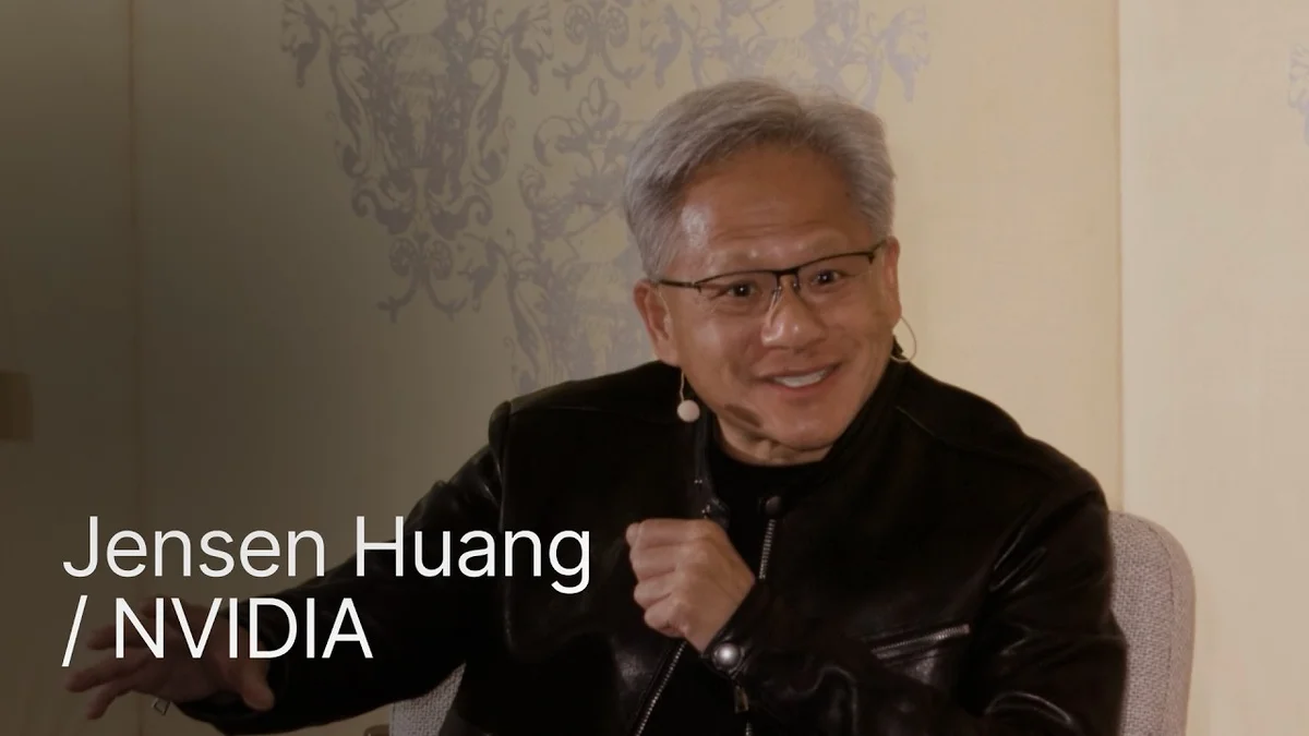NVIDIA CEO Jensen Huang speaking with Konstantine Buhler from Sequoia