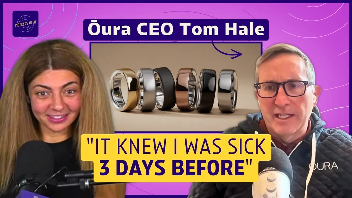Tom Hale, Oura CEO, speaking in a video interview.