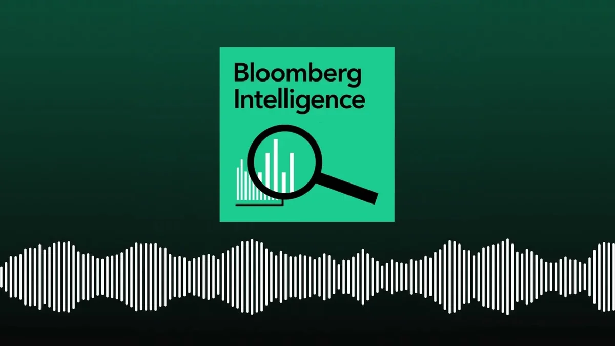 Bloomberg Intelligence logo with a magnifying glass over a bar graph.