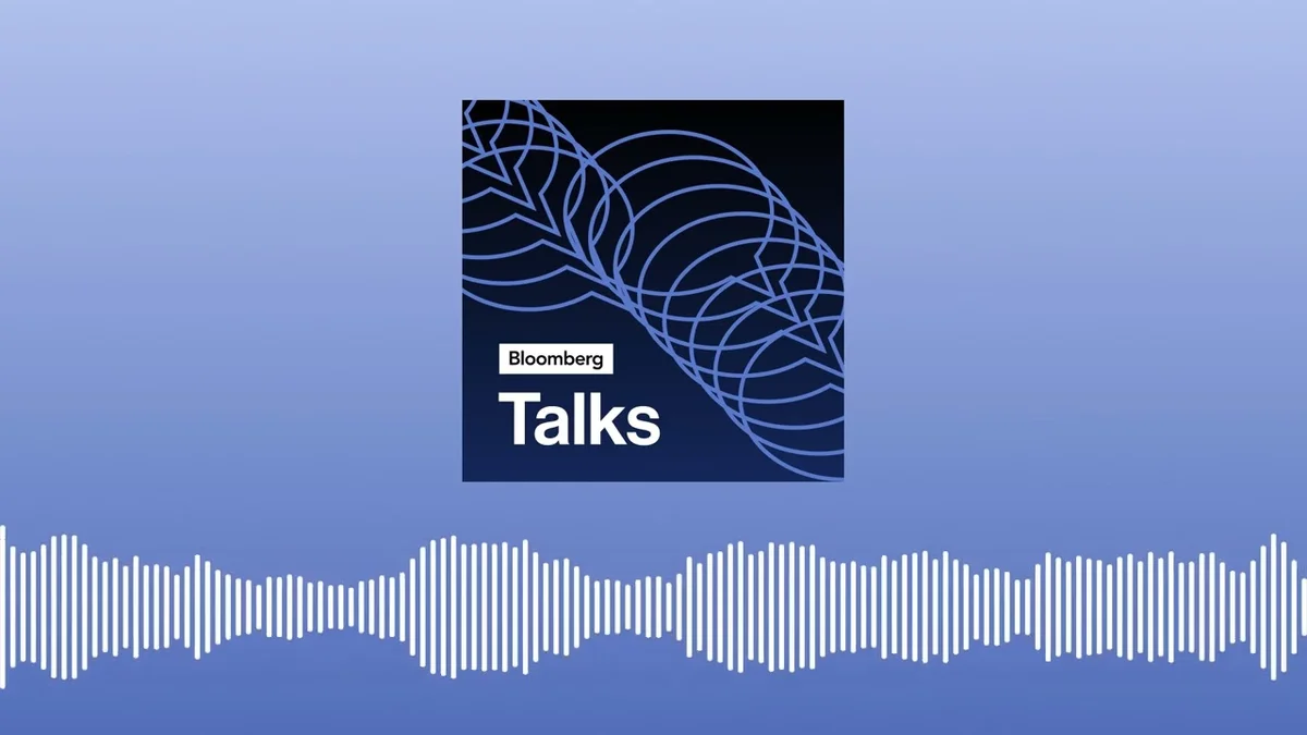 Bloomberg Talks logo featuring concentric circles and the word 'Talks'.