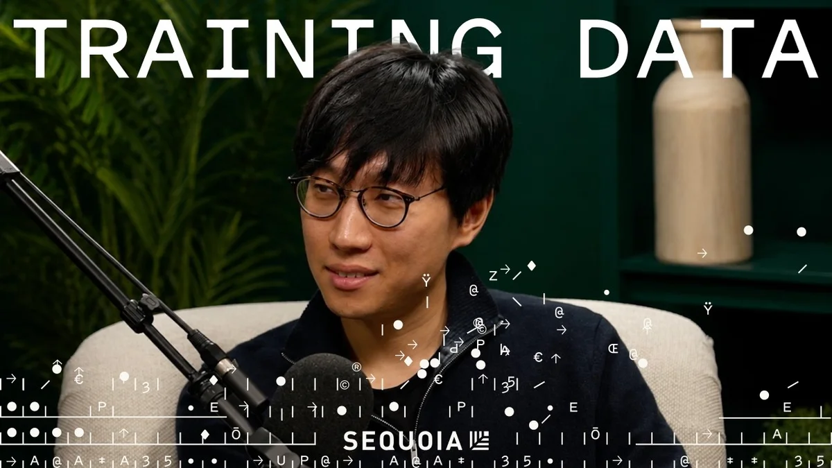 Joon Sung Park speaking at a panel discussion.
