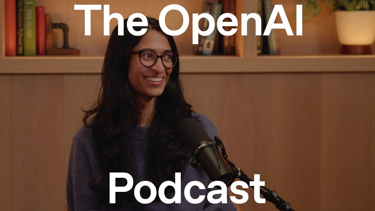 Tejal Patwardhan speaking at a podcast recording