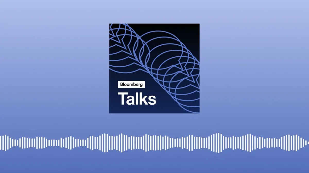 Bloomberg Talks logo with audio waveform