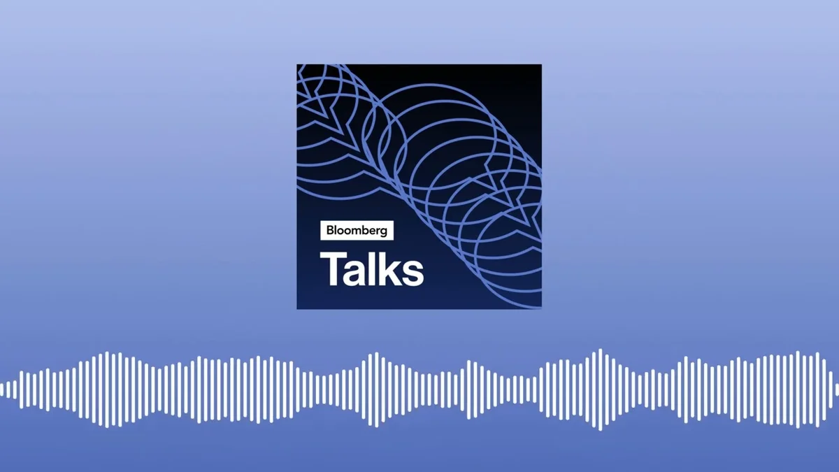 Bloomberg Talks logo with a soundwave graphic