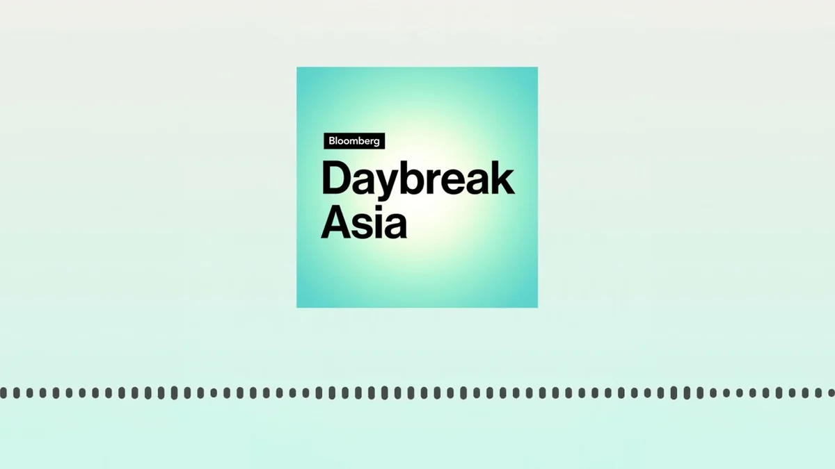 Bloomberg Daybreak Asia logo with audio waveform