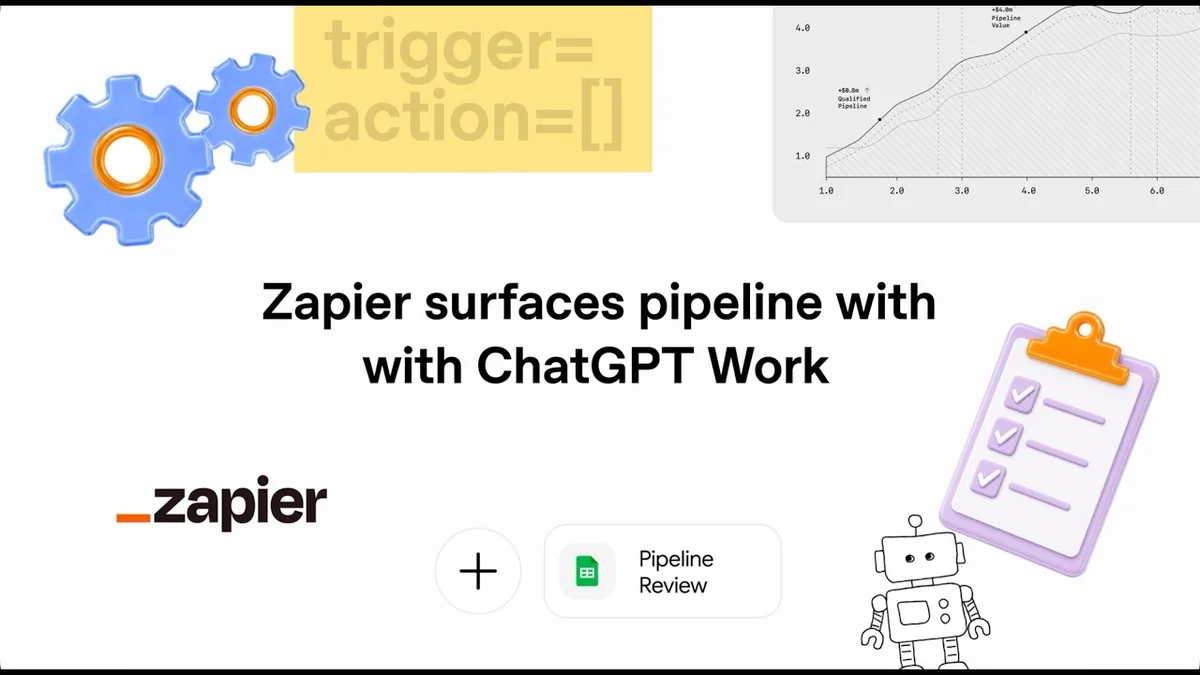 Angela Ferrante, Head of Enterprise Marketing at Zapier, speaking about AI integration.