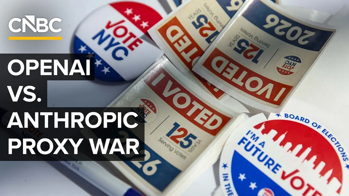 Emily Wilkins of CNBC speaking on camera about AI Super PACs influencing the midterms.