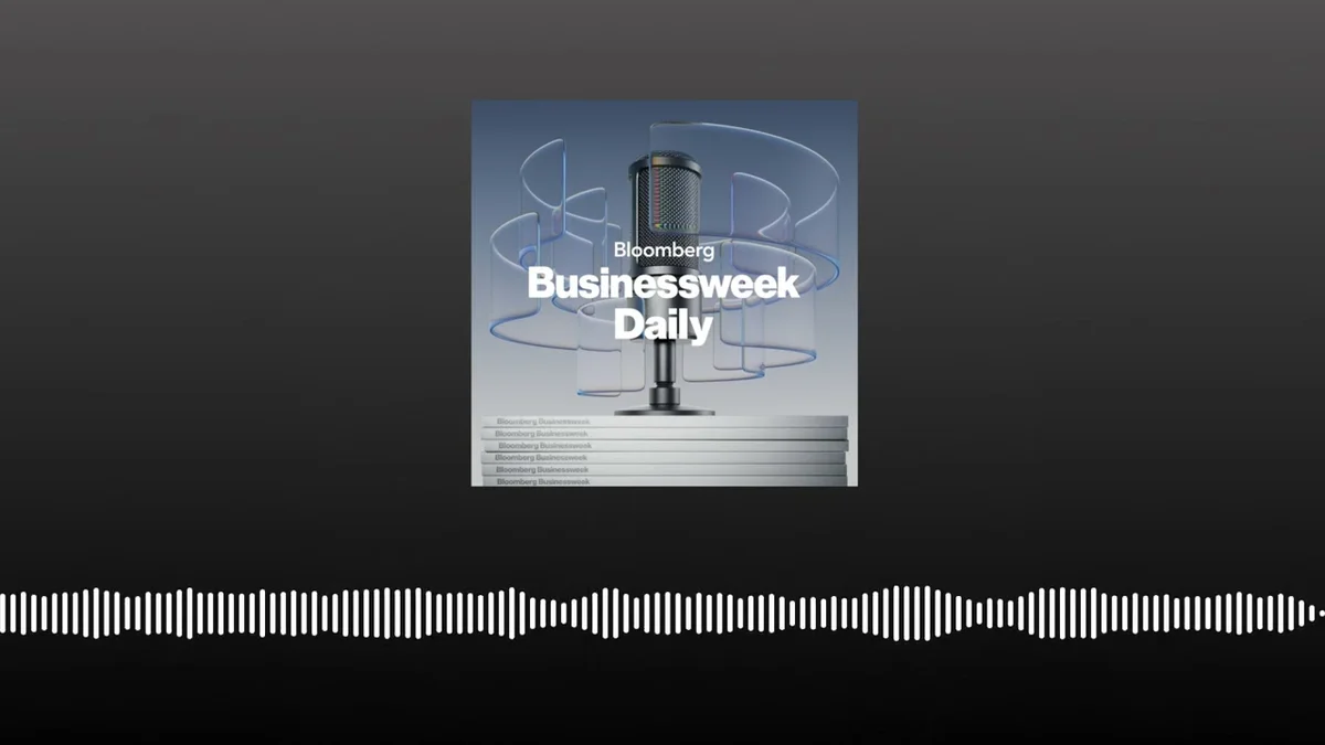 Bloomberg Businessweek Daily podcast logo with a microphone