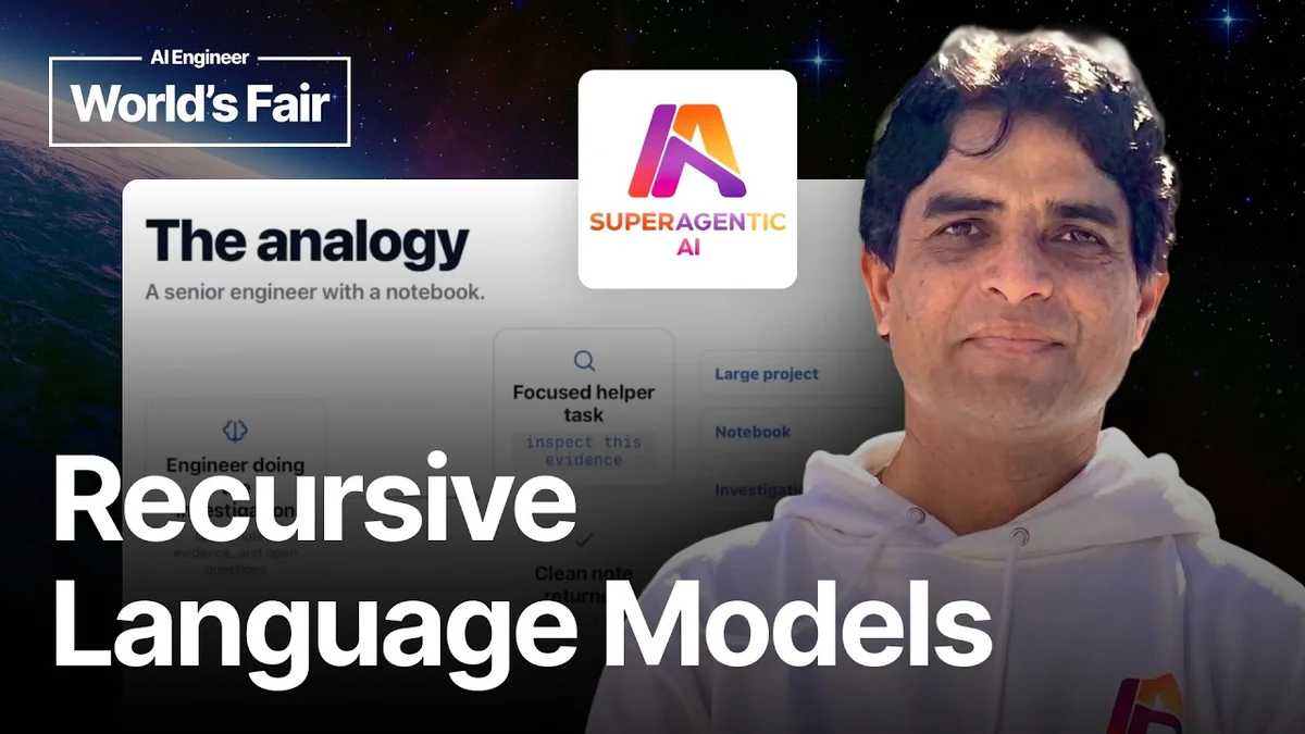 Shashi Jagtap presenting RLM: Recursive Language Models for Large Codebases