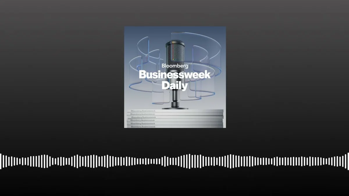 Bloomberg Businessweek Daily podcast logo featuring a microphone.