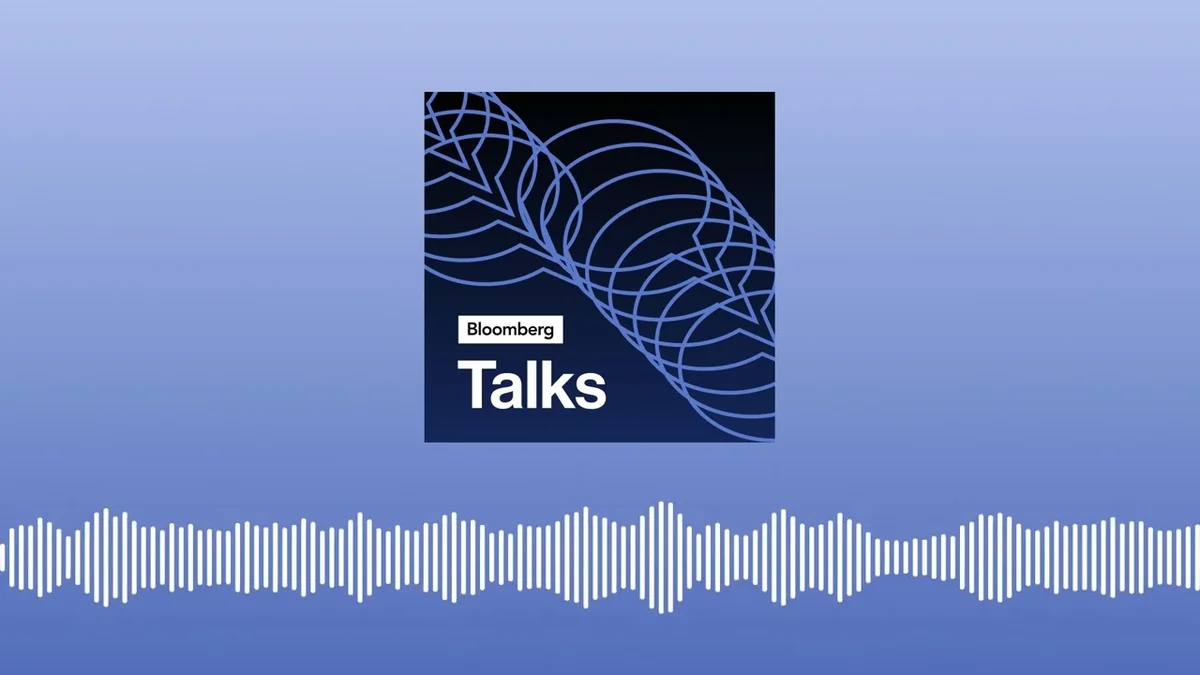 Bloomberg Talks logo with soundwave graphic