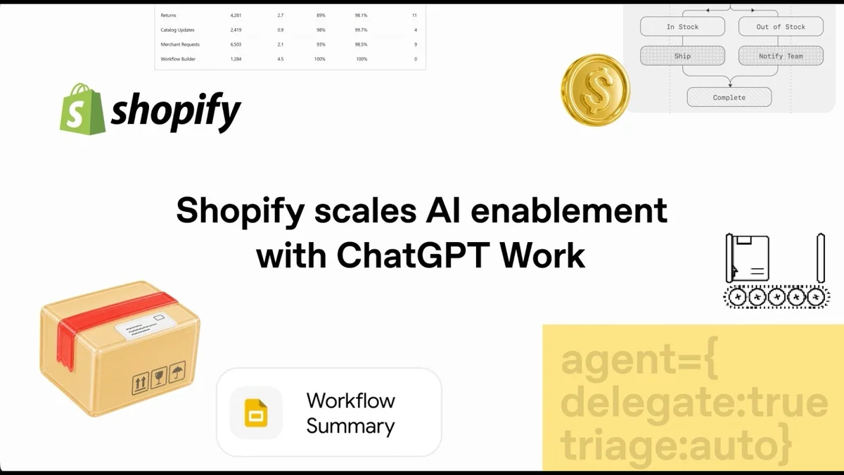 Chris Jones, Senior Lead, Ops AI Lab, Shopify, speaking on camera.