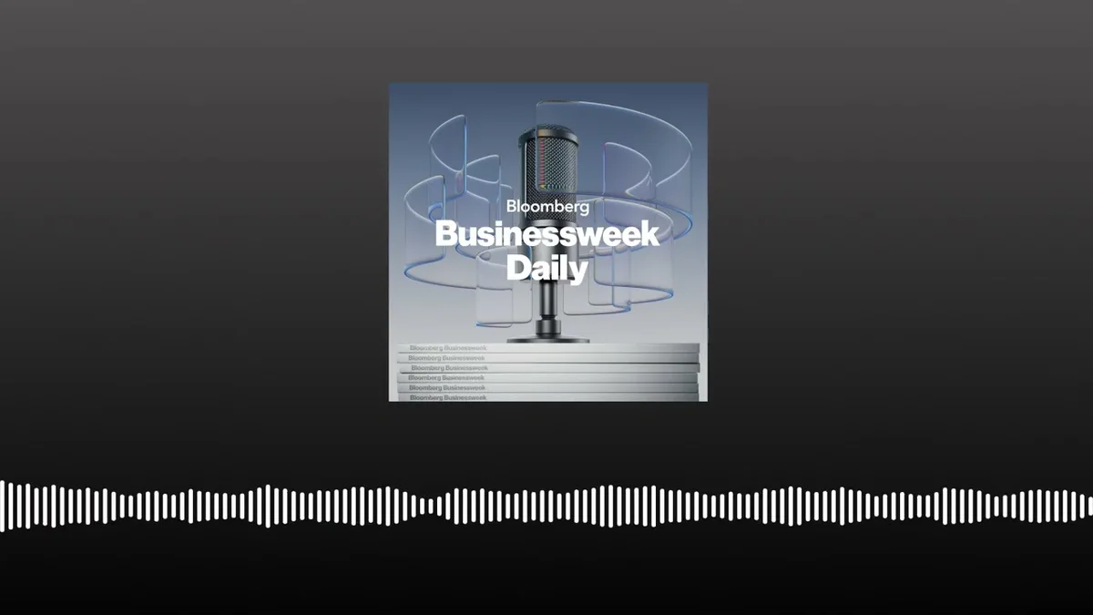 Bloomberg Businessweek Daily podcast logo featuring a microphone.