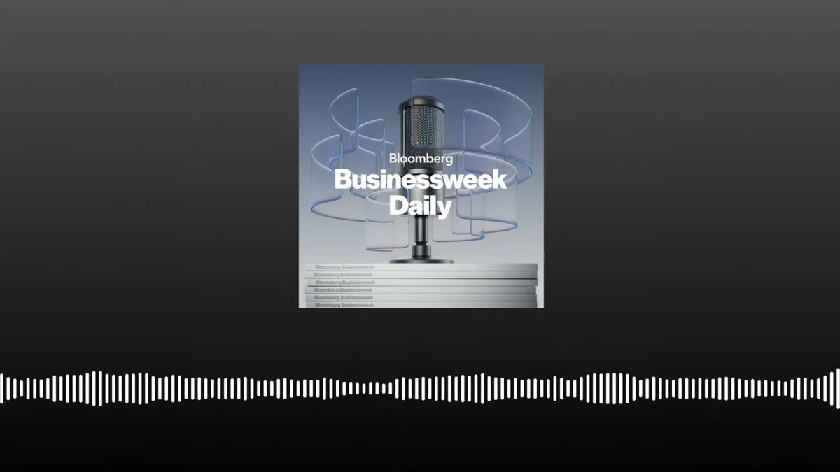 Bloomberg Businessweek Daily podcast logo with a microphone
