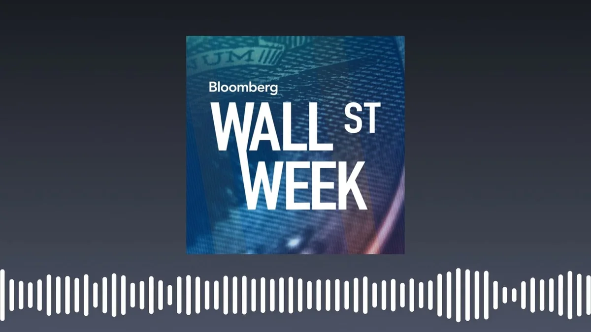 Bloomberg Wall Street Week logo with soundwave graphic
