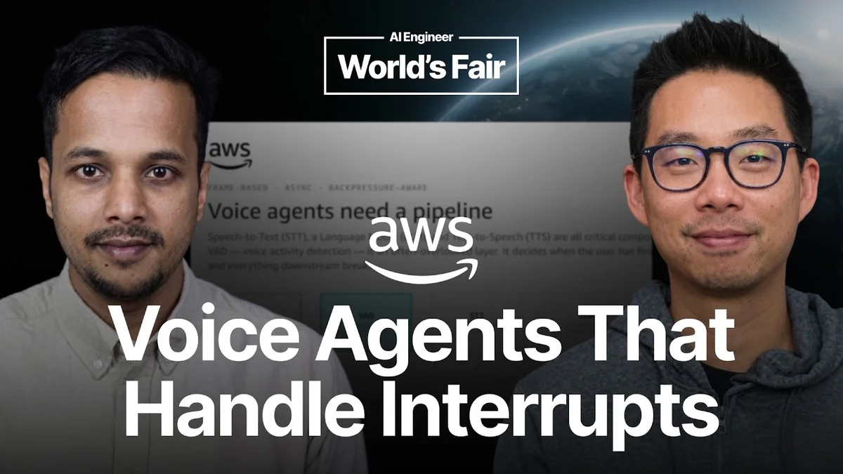 Chintan Agrawal and Daniel Wirjo from AWS discussing voice agent turn-taking.