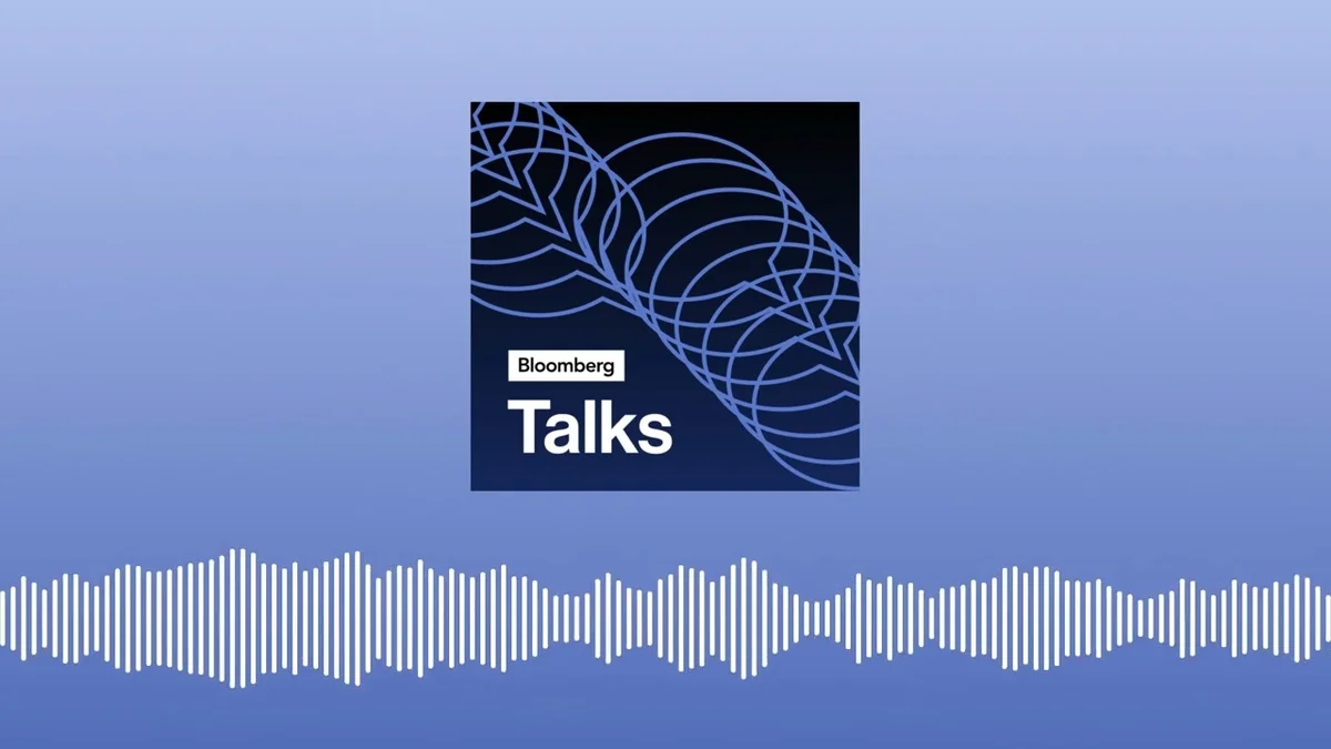 Bloomberg Talks logo with audio waveform