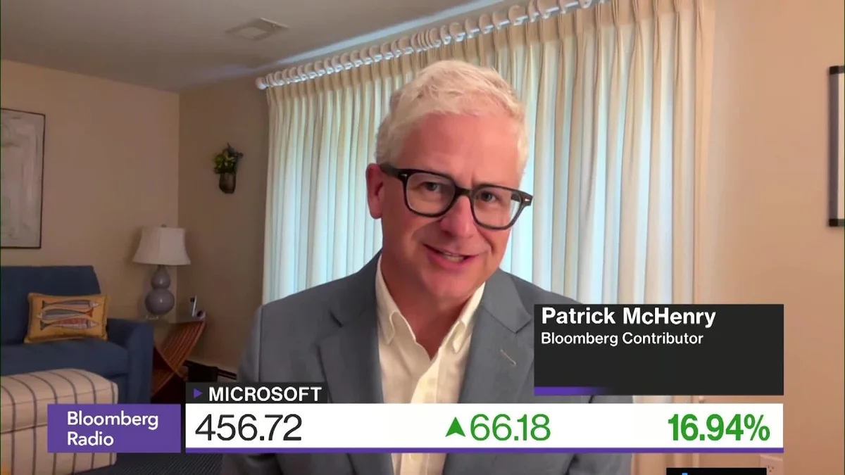 Patrick McHenry discussing AI trends on Bloomberg