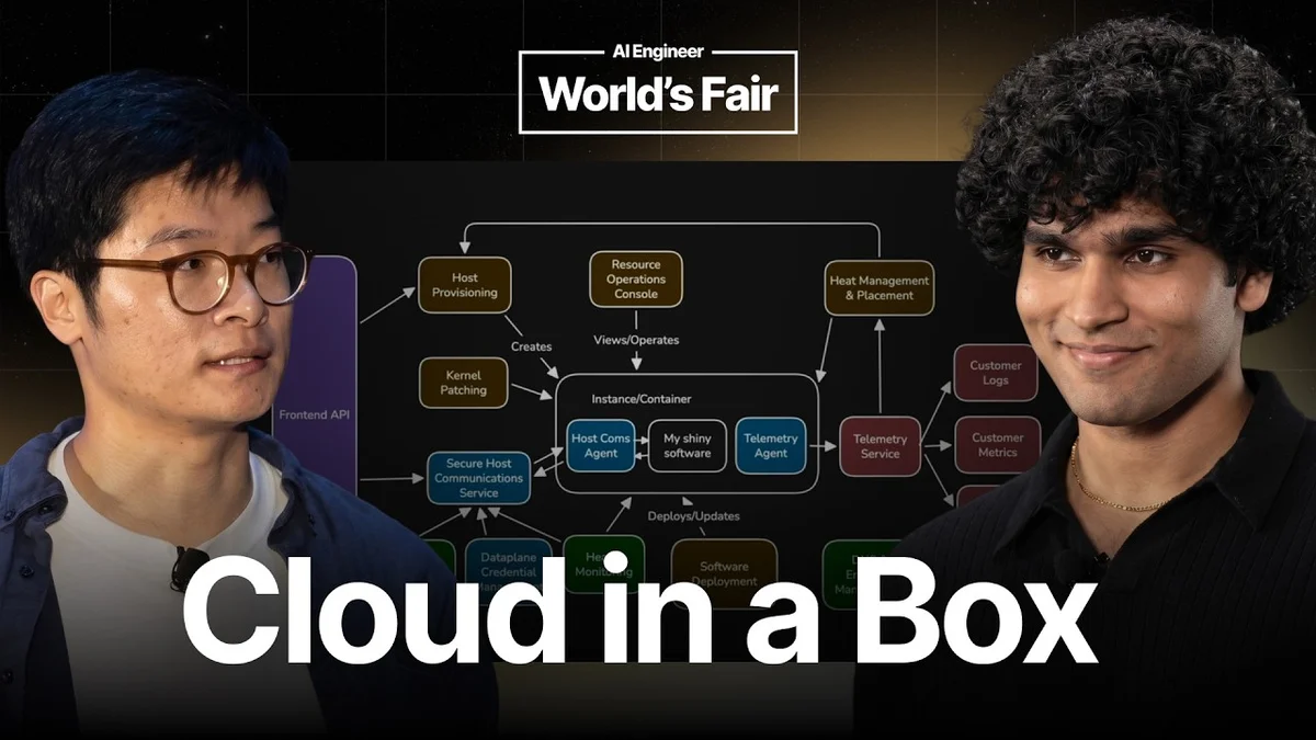 Joseph Wang and Sid Patlollu presenting Emulated at AI Engineer World's Fair