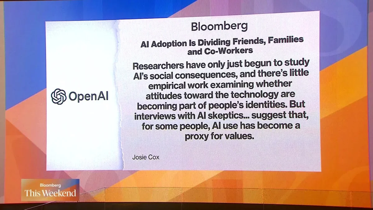 Josie Cox speaking on a panel about AI adoption