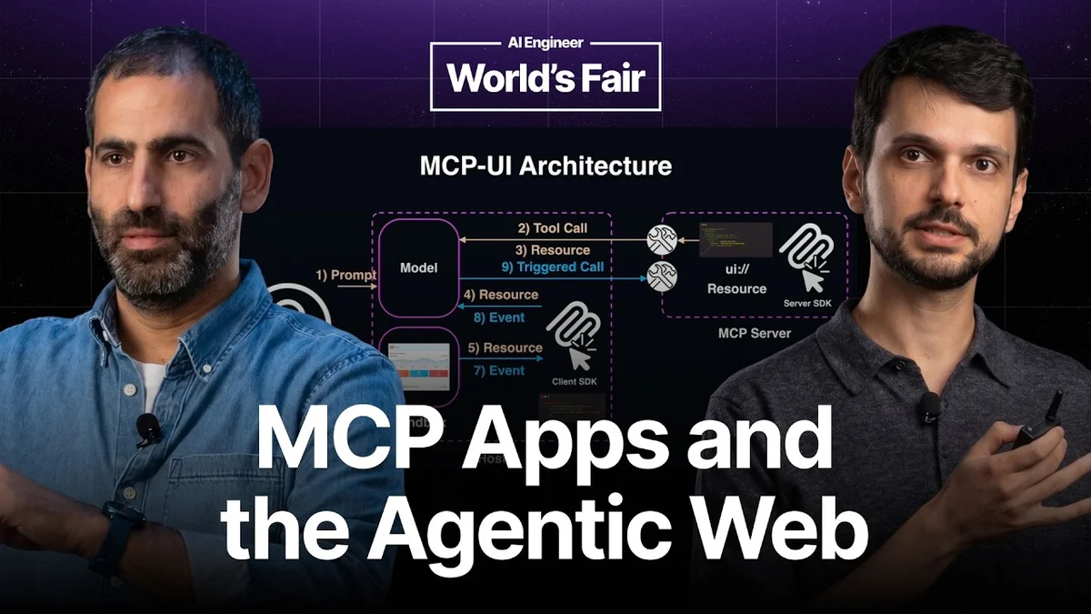 Ido Salomon and Liad Yosef presenting MCP Apps at AI Engineer World's Fair