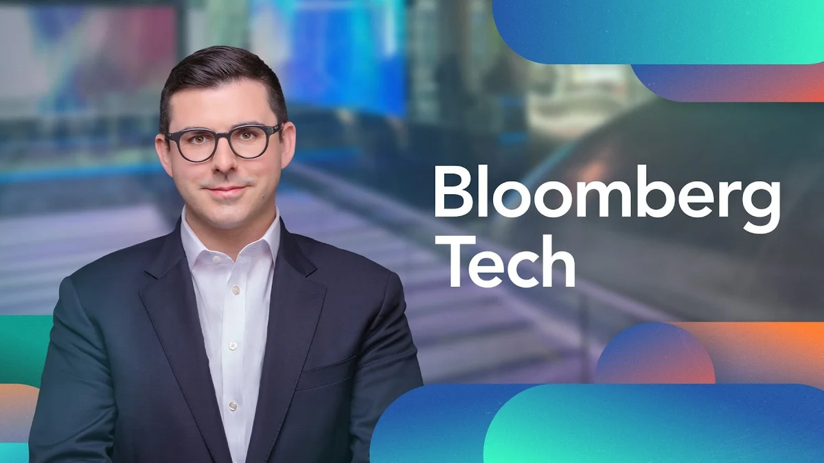 Bloomberg Tech segment on Palantir's stock surge and Apple's India sales milestone.