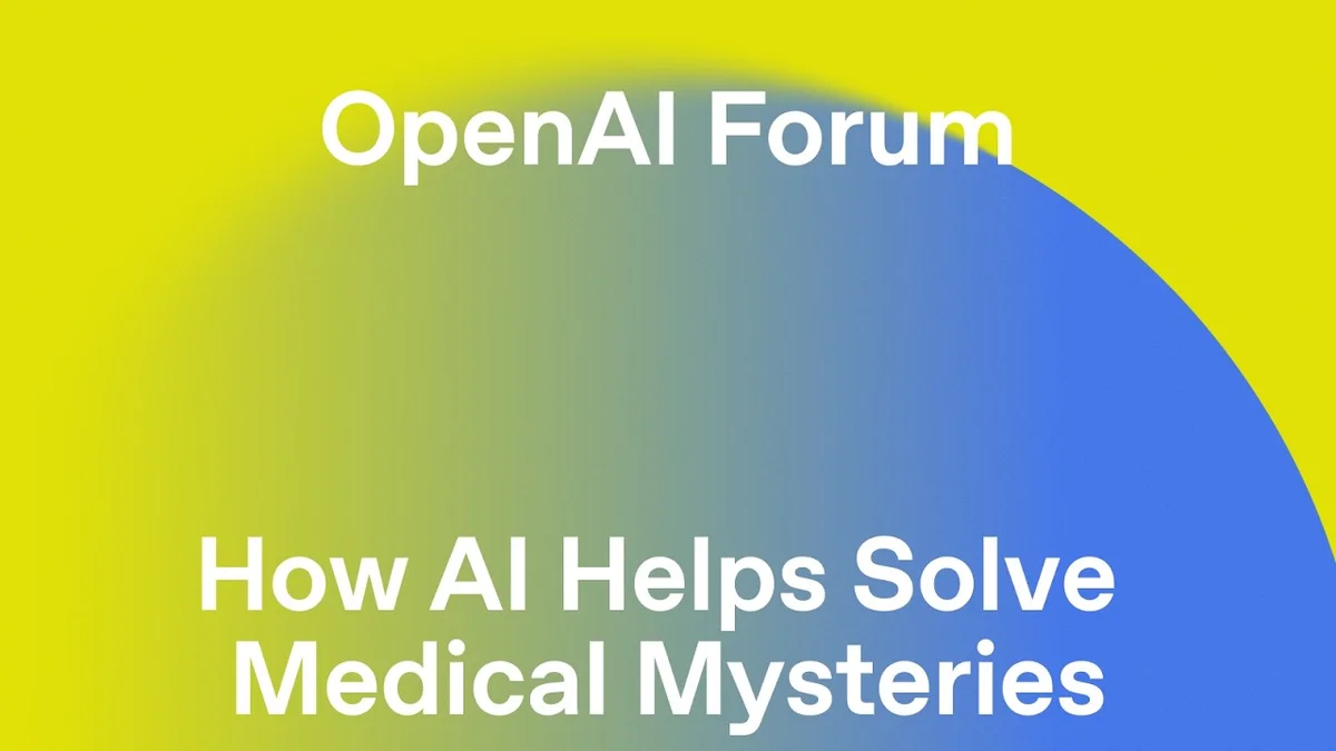 Panelists at OpenAI Forum discussing AI's role in rare disease diagnosis