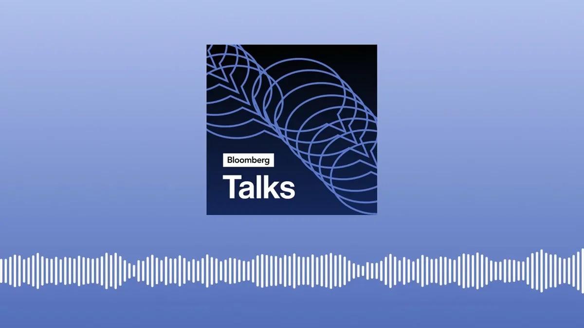 Bloomberg Talks logo with a wave-like audio visualization
