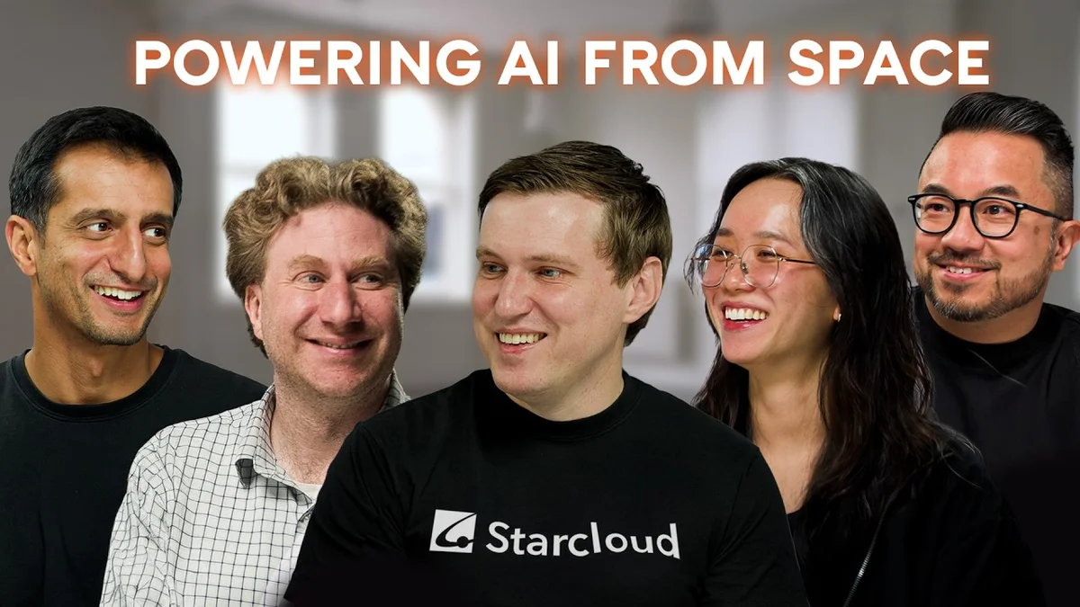 Philip Johnston, Founder & CEO of StarCloud, speaking at a round table discussion.