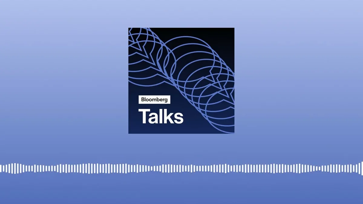 Bloomberg Talks logo with audio waveform