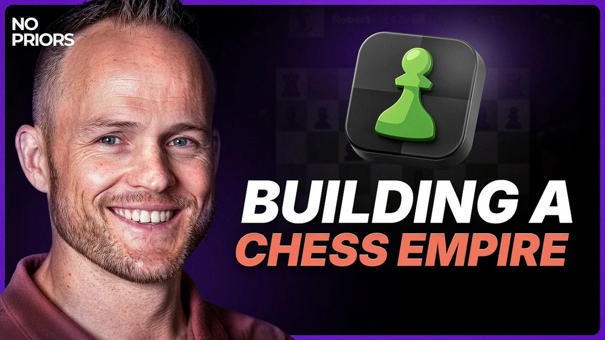 Erik Allebest speaking on the No Priors podcast about Chess.com