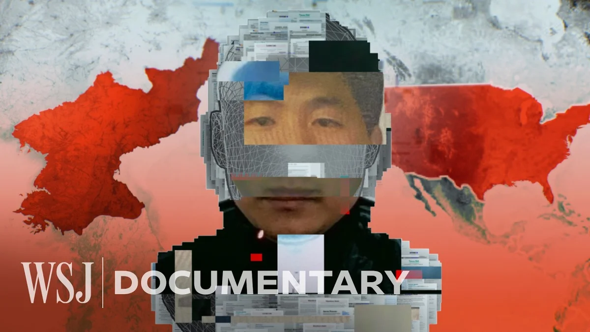 A montage of computer screens showing code, resumes, and video call interfaces, symbolizing the digital infiltration by North Korean operatives.