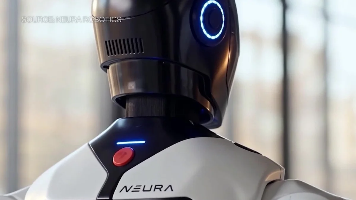 Neura Robotics CEO speaking in an interview.