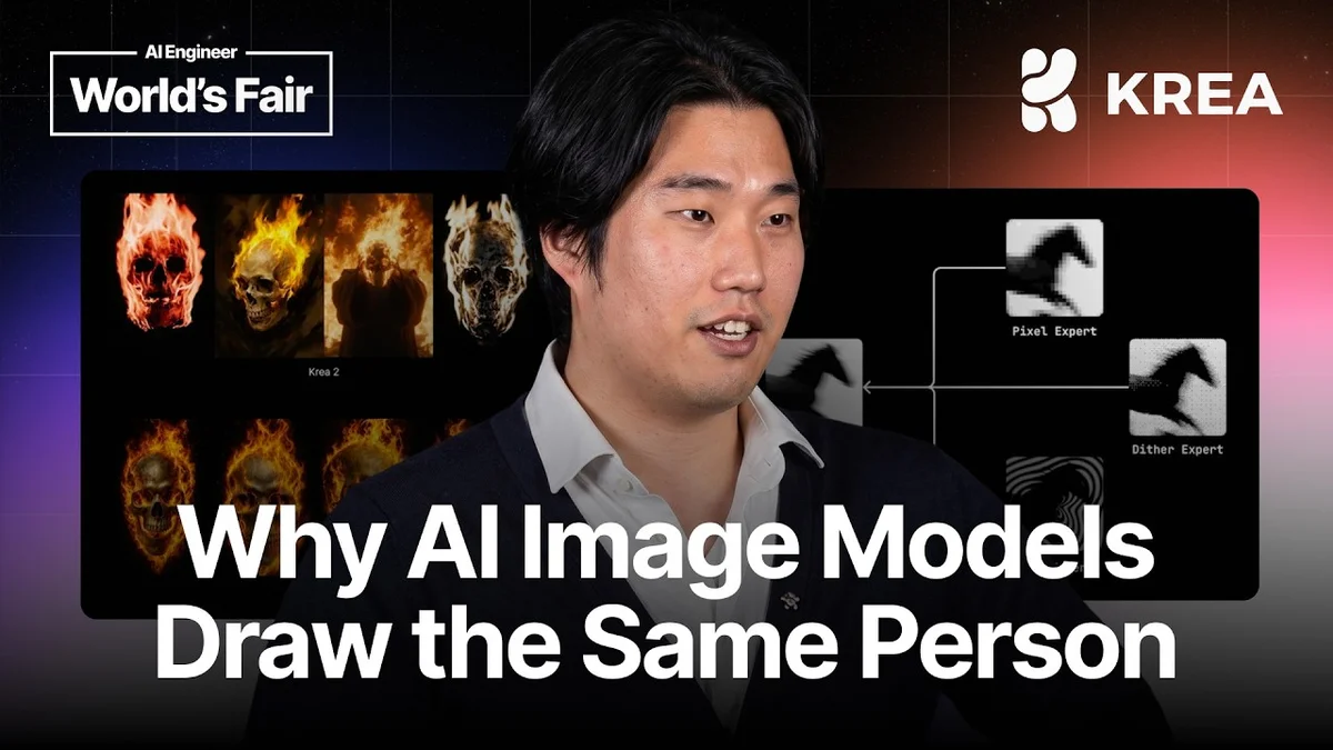 Sangwha Lee presenting on stage at AI Engineer World's Fair