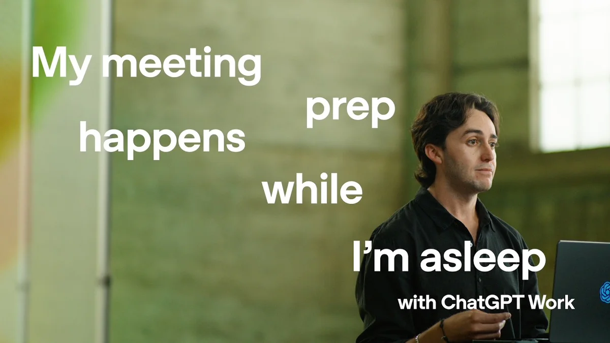 Alex Miora presents how to use ChatGPT Work for sales meeting preparation.