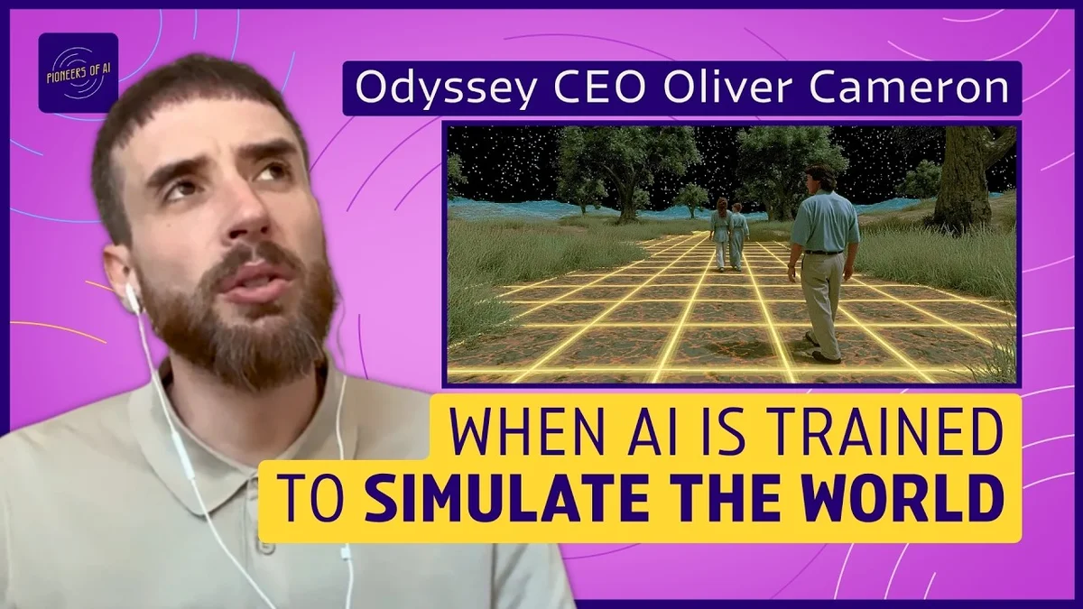 Pioneers of AI hosts Rana el Kaliouby and Oliver Cameron discussing world models.
