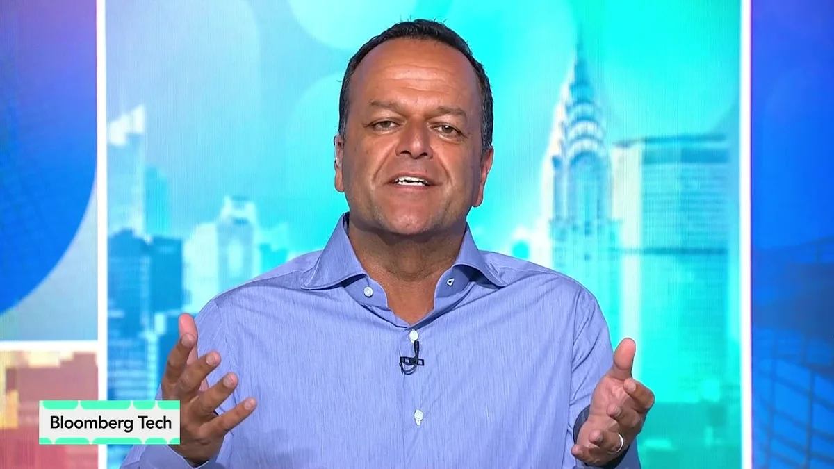Samir Kaul of Khosla Ventures speaking on a Bloomberg Tech segment.
