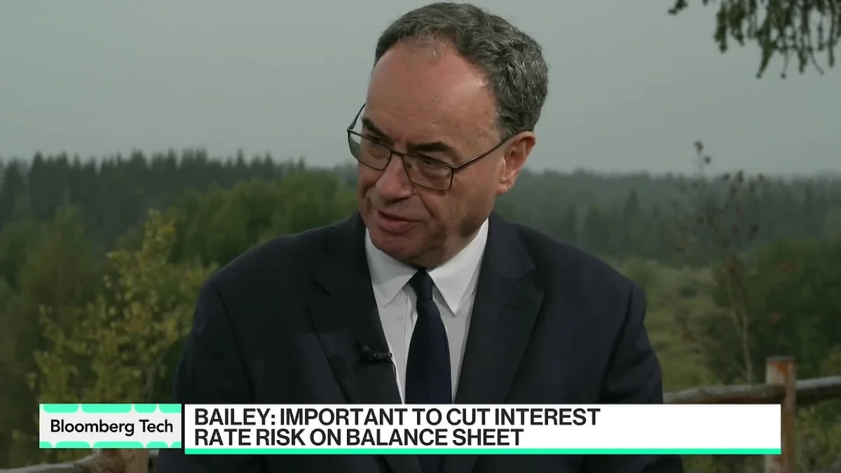 Bank of England Governor Andrew Bailey speaking on AI and inflation