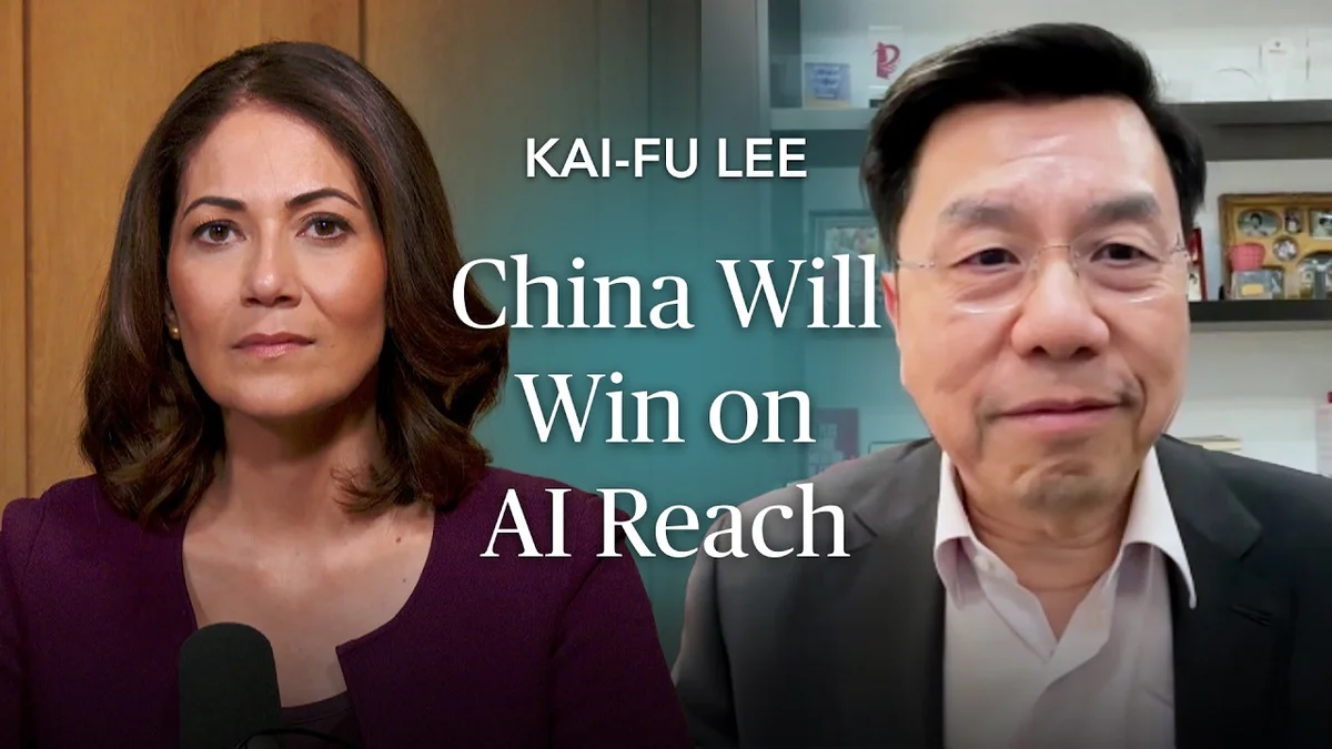 Kai-Fu Lee discussing US-China AI race and open vs closed models