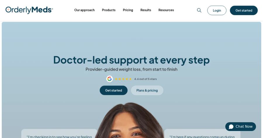 OrderlyMeds pricing page