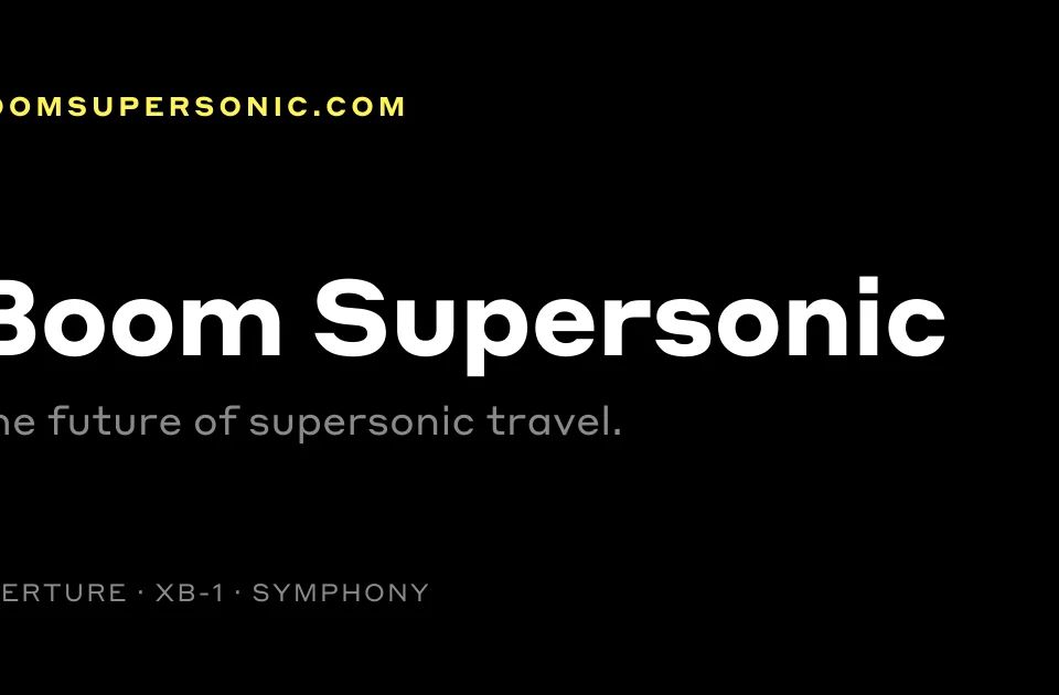 Boom Supersonic header image